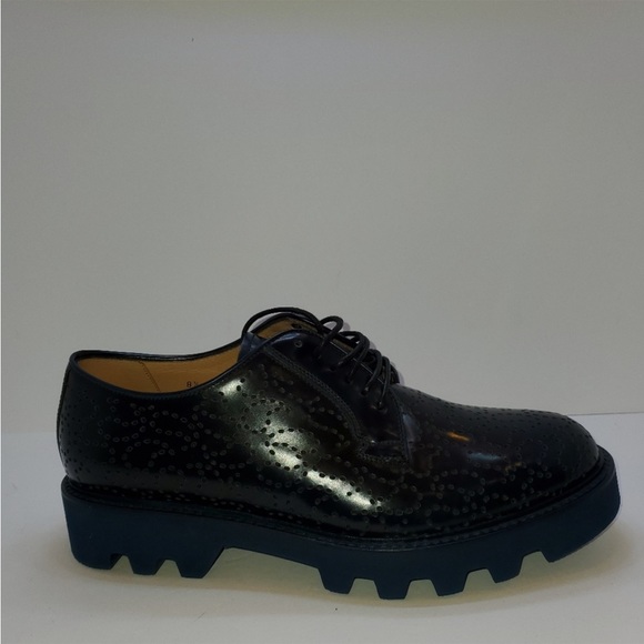 Emporio Armani NIB Red Derby/Shoes size 8.5 - Picture 10 of 11